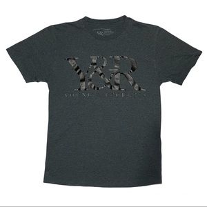 Y&R grey t-shirt black young & reckless logo
